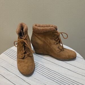 Madden GIRL Brown Suede Ankle Boots